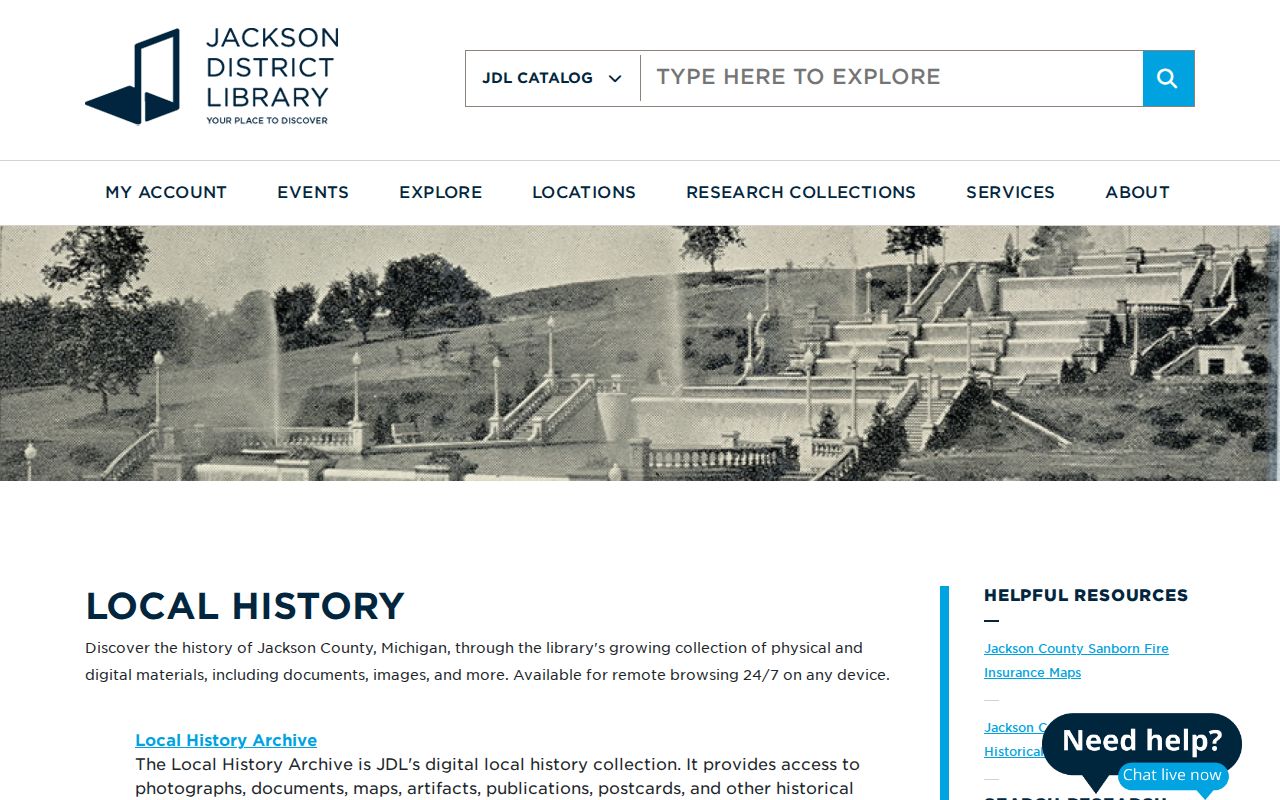 Summit Township city directory research at the Jackson District Library Local History Archive