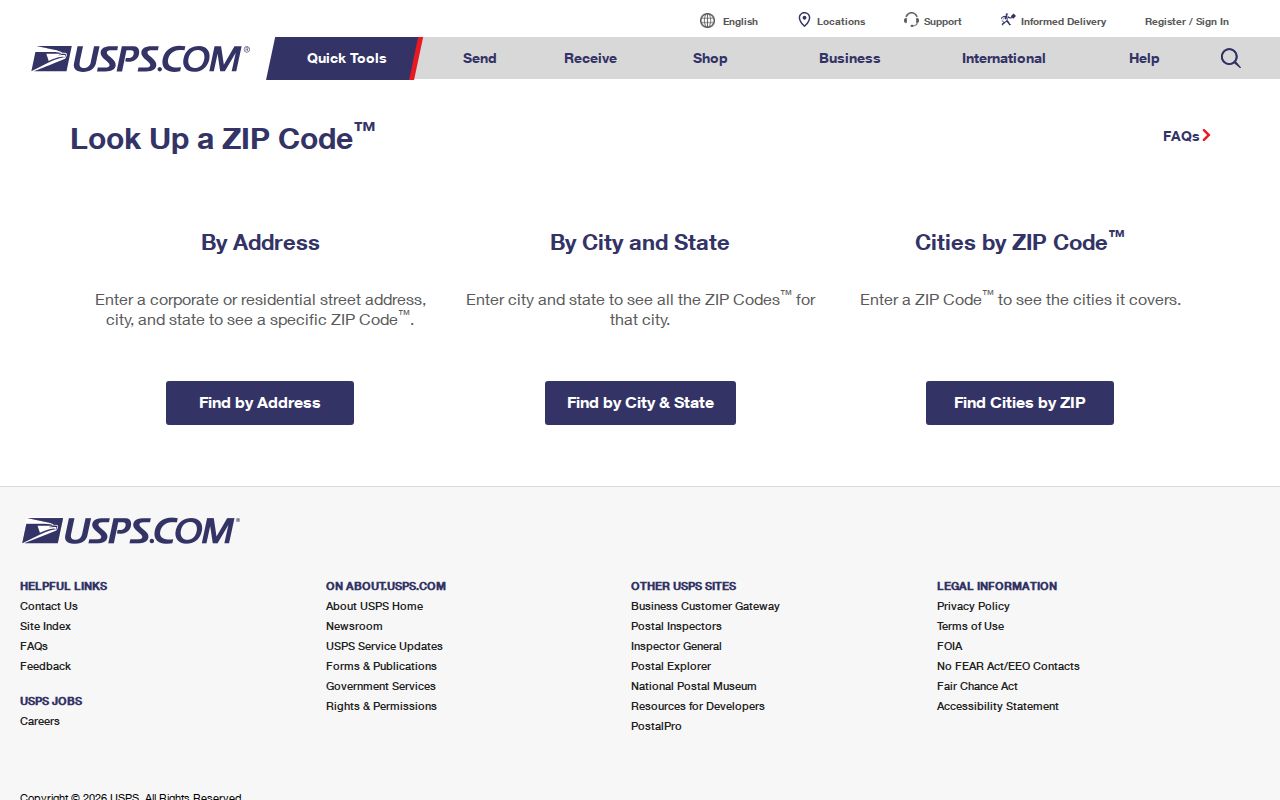 Summit Township ZIP code directory USPS address lookup